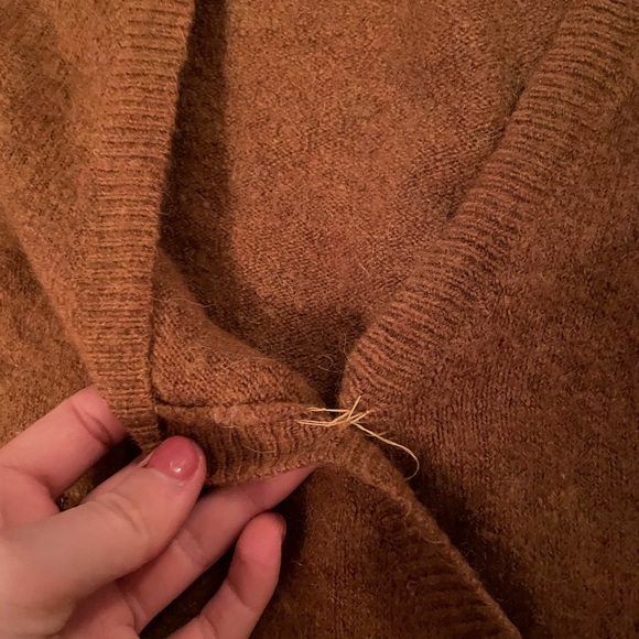 Madewell wrap front pullover sweater - Picture 3 of 6
